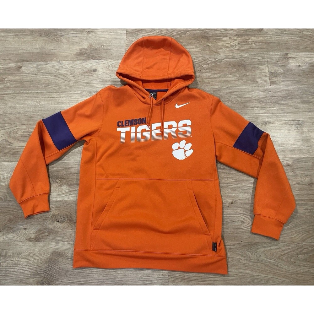 Nike Clemson Tigers On-Field Hoodie Sweatshirt Men’s L Long Sleeve College